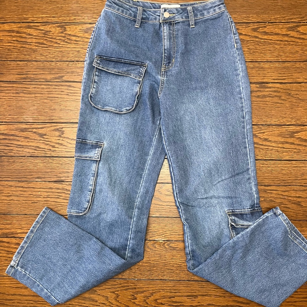 Blue Cargo Jeans